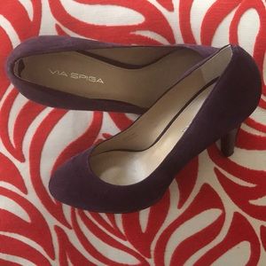 Via Spiga Suede Platforms